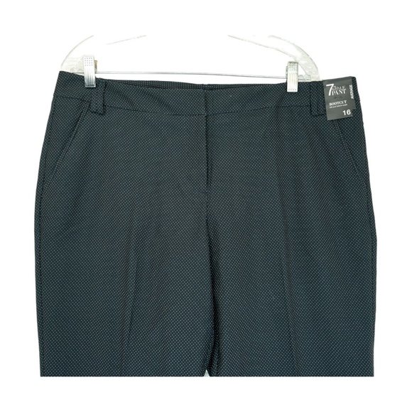 NWT New York & Company The 7th Avenue Bootcut Pants Women's 16‎ Dots Print - Picture 3 of 7